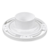 Oatey 3" Inside Fit, Fast Set One-Piece PVC Closet Flange w/ Knockout Test Cap - Image 2