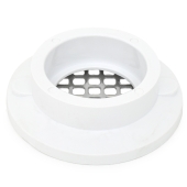 Oatey Ultra-Low Profile PVC Floor Drain w/ Round St. Steel Strainer, 2" Hub x 3" Inside Fit - Image 2