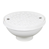 Oatey General Purpose 4-Way Area PVC Floor Drain, Round, 2" Hub or 3" Inside Fit - Image 1