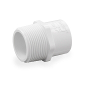 Spears 1-1/4" x 1" PVC (Sch. 40) MIP x Socket Adapter - Image 1