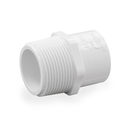 Spears 1-1/4" x 1" PVC (Sch. 40) MIP x Socket Adapter