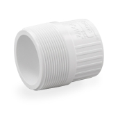 Spears 2" x 1-1/2" PVC (Sch. 40) MIP x Socket Adapter - Image 1