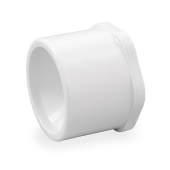 Spears 1-1/2" x 1/2" PVC (Sch. 40) Spigot x Socket Bushing - Image 1