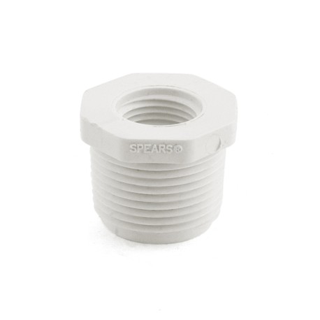Spears 1" x 1/2" PVC (Sch. 40) MIP x FIP Bushing