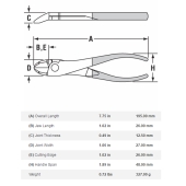 Channellock 447 Channellock 8" Curved Jaw Diagonal High Leverage Cutting Plier - Image 2