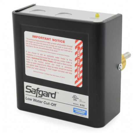 Safgard 450, Non-Cycling Steam Primary Low Water Cut-Off w/ Auto Reset, 120V Hydrolevel