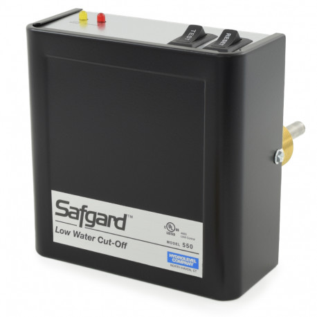 Safgard 550, Low Water Cut-Off w/ Manual Reset & Test Button, Gas or Oil, 120V Hydrolevel