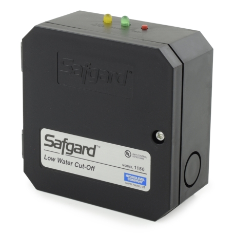 Hydrolevel Safgard 1150, Low Water Cut-Off w/ Auto Reset & Test Button, Gas or Oil, 120V