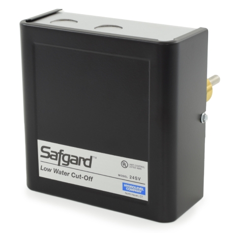 Hydrolevel Safgard 24SV, Low Water Cut-Off w/ Auto Reset, Short Probe, 24V