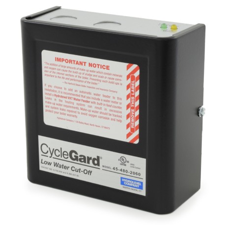 Hydrolevel CycleGard CGT450-2060, Steam Primary Low Water Cut-Off w/ Auto Reset for Tankless Coil Boilers, 120V