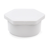 Spears 3" PVC (Sch. 40) Threaded Plug (MIP) - Image 1