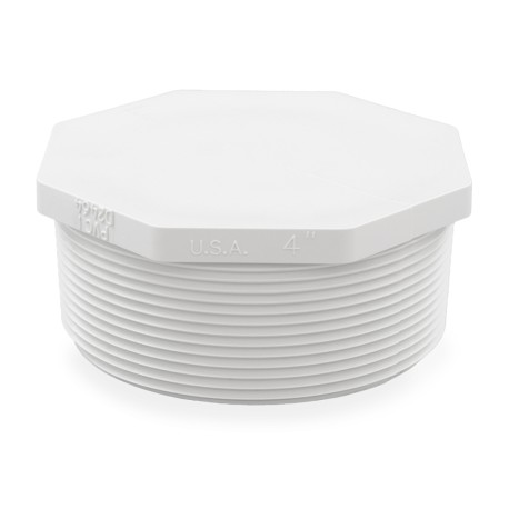Spears 4" PVC (Sch. 40) Threaded Plug (MIP)