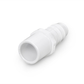 Spears 3/4" Barbed Insert x 3/4" Spigot PVC Adapter, Sch 40, White - Image 2