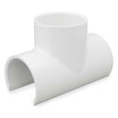 Spears 2" PVC Pipe x 2" Socket, Snap-On Saddle Tee, Sch 40 - Image 1