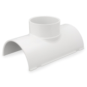 Spears 6" PVC Pipe x 4" Socket, Clamp-On Saddle Tee, Sch 40 - Image 1