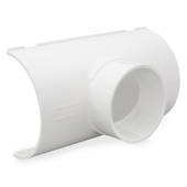 Spears 6" PVC Pipe x 4" Socket, Clamp-On Saddle Tee, Sch 40 - Image 2