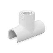 Spears 3/4" PVC Pipe x 3/4" FIP Threaded, Snap-On Saddle Tee, Sch 40 - Image 1