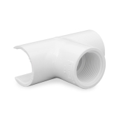 Spears 1" PVC Pipe x 1" FIP Threaded, Snap-On Saddle Tee, Sch 40 - Image 2