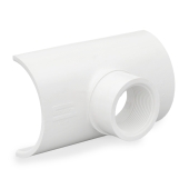 Spears 3" PVC Pipe x 1-1/2" FIP Threaded, Clamp-On Saddle Tee, Sch 40 - Image 2