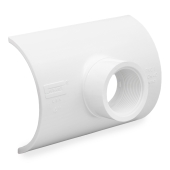 Spears 4" PVC Pipe x 1-1/2" FIP Threaded, Clamp-On Saddle Tee, Sch 40 - Image 2