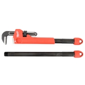 Cheater Steel Adjustable (10"/18"/24") Pipe Wrench, 2-7/8" Jaw Capacity Milwaukee