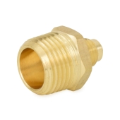 1/4" Flare x 1/2" Male NPT Threaded Brass Adapter Everhot