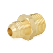 3/8" Flare x 1/2" Male NPT Threaded Brass Adapter Everhot