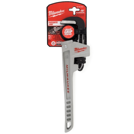 Milwaukee 12" Aluminum Pipe Wrench, 2" Jaw Capacity