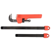 Milwaukee Cheater Steel Adjustable (10"/18"/24") Pipe Wrench, 2-7/8" Jaw Capacity - Image 4