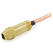 Hydrolevel EW-222, HydroStat Extended Electro-Well, 1/2" NPT, Long Nut for Tankless Coil Boilers - Image 2