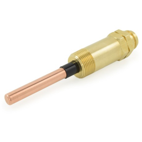 Hydrolevel EW-222, HydroStat Extended Electro-Well, 1/2" NPT, Long Nut for Tankless Coil Boilers