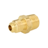 Everhot 1/4" Flare x 1/4" Male NPT Threaded Brass Adapter - Image 1