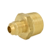 Everhot 3/8" Flare x 3/4" Male NPT Threaded Brass Adapter - Image 1