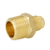 Everhot 1/2" Flare x 3/4" Male NPT Threaded Brass Adapter - Image 2