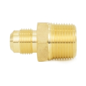Everhot 1/2" Flare x 3/4" Male NPT Threaded Brass Adapter - Image 3