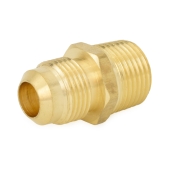 Everhot 1/2" Flare x 1/2" Male NPT Threaded Brass Adapter - Image 1