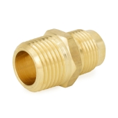 Everhot 1/2" Flare x 1/2" Male NPT Threaded Brass Adapter - Image 2