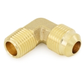 3/8" Flare x 1/4" MNPT Brass 90&deg; Elbow Everhot