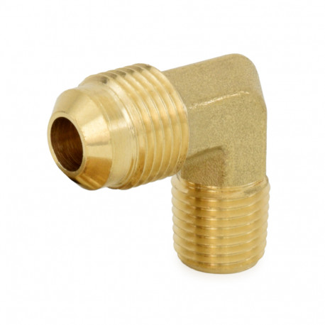 3/8 Flare x 1/4 Male NPT Threaded Brass Adapter - PexUniverse