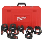 Milwaukee 1/2" - 2" (1/2", 3/4", 1", 1-1/4", 1-1/2" & 2") IPS Steel Press Jaw Kit for M18 Force Logic Tool - Image 1