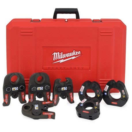 Milwaukee 1/2" - 2" (1/2", 3/4", 1", 1-1/4", 1-1/2" & 2") IPS Steel Press Jaw Kit for M18 Force Logic Tool