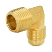 Everhot 1/2" Flare x 1/2" MNPT Brass 90&deg; Elbow - Image 2