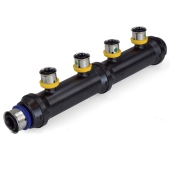 Viega 4-Port PEX Press Manifold, Closed, 3/4" x 1/2" - Image 1