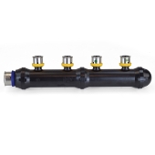 Viega 4-Port PEX Press Manifold, Closed, 3/4" x 1/2" - Image 3