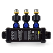 Viega 3-Port MiniBloc 1/2" PEX Press PolyAlloy Manifold - Image 1