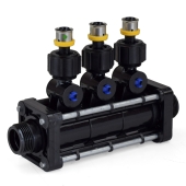Viega 3-Port MiniBloc 1/2" PEX Press PolyAlloy Manifold - Image 2