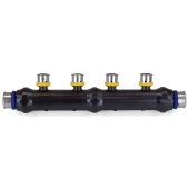 Viega 4-Port PEX Press Manifold, Open, 3/4" x 3/4" x 1/2" - Image 2