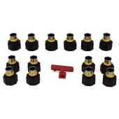 Viega 14-Port, 1/2" PEX Press ManaBloc Manifold, (6) Hot, (8) Cold - Image 4