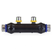 Viega 2-Port PEX Press Manifold, Open, 3/4" x 3/4" x 1/2" - Image 2