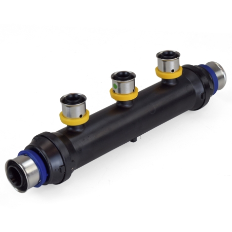 Viega 3-Port PEX Press Manifold, Open, 3/4" x 3/4" x 1/2"